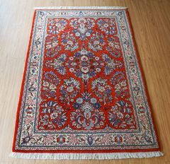 ペルシャ絨毯 手織り 美術品 SAROGH産 325x212 クリーニング済