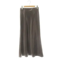 アルページュストーリー Arpege story 24SS サテンスカート ロング フレア 2 茶 /NR ■OS ■SH