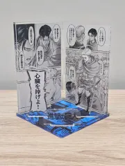 (開封品)進撃の巨人展 FINAL リヴァイエルヴィン ジオラマ アクリル