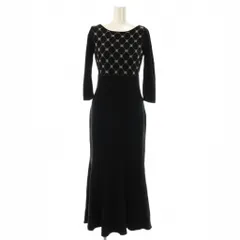 ジルバイジルスチュアート JILL by JILLSTUART 23AW ロゴジャガードマーメイドニットワンピース F ブラック ホワイト /CX ■OS