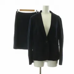 ユナイテッドアローズ UNITED ARROWS セットアップ 2点セット上下 台形スカート テーラードジャケット ひざ丈 40 ネイビー 1524-199-4357 1522-199-4357 /NQ