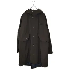 EYE JUNYA WATANABE MAN アイ ジュンヤワタナベマン × THE NORTH FACE 22AW 綿 ナイロン 割繊 モッズ コート WJ-C908 AD2022 L ブラウン メンズ