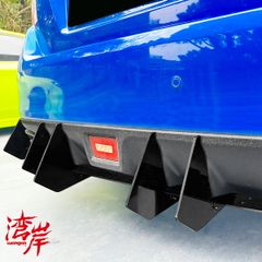 湾岸(ワンガン) ディフューザー リアサイドディフレクター WRX S4 Sti VB スバル 外装 エアロ  グロスブラック ABS WGNH0025