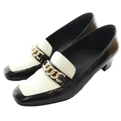 アシックス asics ウォーキング WALKING ランウォーク RUNWALK パンプス 4㎝ヒール 2E 24.5cm 黒 ブラック 白 ホワイト 1232A063-003 /SS ■OS