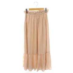 レディ Rady バックリボンスカート ロング フレア ギャザー バイカラー M ライトピンク 黒 ブラック /CX ■OS ■PN