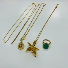 A【まとめ売り】ネックレス リング ゴールド 金メッキ