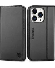 SHIELDON iPhone 15Pro 対応ケース 手帳型 本革 あいふぉん15 プロ用スマホカバー 衝撃吸収 TPU素材 横置きスタンド機能 カード収納 マグネット内蔵 [RFIDブロッキング]全面保護 アイホン 15プロ 対応 スマホケース 2023年