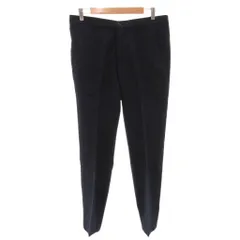 タケオキクチ TAKEO KIKUCHI ワンタックセミワイドストレートパンツ スラックス ジップフライ ウール 4 紺 ネイビー /FF