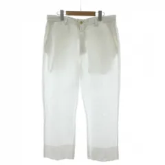 ポロ バイ ラルフローレン Polo by Ralph Lauren パンツ 麻 リネン 34/32 白 ホワイト 無地 長丈 ストレート /PP ■GY60