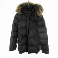 ギャップ GAP ダウンジャケット ダウンコート フェイクファー ダークネイビー 紺 M アウター 