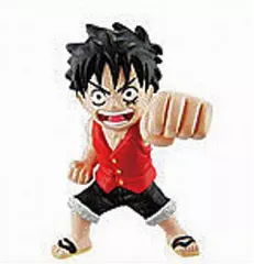 【中古】食玩 トレーディングフィギュア モンキー・D・ルフィ 「DRAGONBALL×ONEPIECE×NARUTO 無敵の3×3フィギュア」