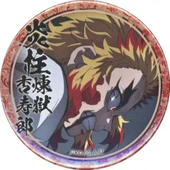 【中古】バッジ・ピンズ 煉獄杏寿郎(右向き/怒り) 「鬼滅の刃 無限列車編・遊郭編 キャラクター絵巻カフェ in ufotable Cafe×マチ★アソビCAFE 第二期 44mmくじ引き缶バッジ(煉獄杏寿郎)」