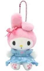 【中古】キーホルダー マイメロディ(エプロン/ブルー) マスコットコレクション 「マイメロディ・クロミ」