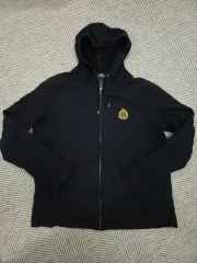 ポロ ラルフローレン ヴィンテージ ブラック フーディー ジップアップ L