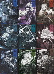 【中古】シール・ステッカー 集合 キャラクターアートビジュアル ステッカーセット(9枚セット) 「アニメ 鬼滅の刃 柱展 -そして無限城へ-」