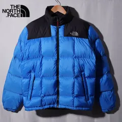ノースフェイス THE NORTH FACE ダウンジャケット L サミットシリーズ SUMMIT SERIES  ブルー ブラック 800フィル ロゴ刺繍 テック系  ストリート Y2K 古着 Y023