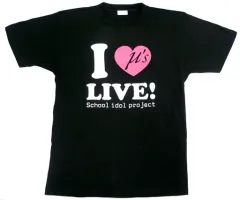 【中古】Tシャツ(キャラクター) I LOVE LIVE! Tシャツ ブラック Lサイズ 「ラブライブ! μ’s New Year LoveLive! 2013」