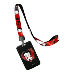 Betty Boop　ベティちゃん　カードホルダー　ストラップ付き　ベティブープ　カード入れ　カードケース　可愛い　アメコミ　キャラクター　平成　レトロ　ギフト　プレゼント　海外雑貨のサムネイル