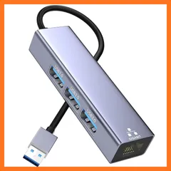 【新品】 有線LANアダプター USB LAN変換アダプター 4-IN-1 U S B ハブ イーサネットアダプタ 1000Mbps RJ45 ギガビット USB3.0*3拡張 5Gbps高速データ Type-A ランイーサネットコンバータ L A N変換 0