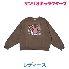 サンリオキャラクターズ マイメロディー MY MELODYレディース 裏起毛トレーナー クルーネック WIDEタイプ 婦人 女性 長袖 SANRIO 秋 冬 春