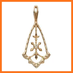 【新品】 【agete／アガット】K5ダイヤモンドネックレスチャーム・1025311742208999 1