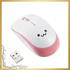 エレコム マウス ワイヤレス (レシーバー付属) Mサイズ 3ボタン 静音 IRセンサー 省電力 ピンク M-IR07DRSPN 1