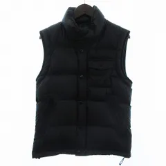 バーバリーブラックレーベル BURBERRY BLACK LABEL ダウンベスト ジャケット ドローコード D1F13-611-09 黒 ブラック Mのサムネイル