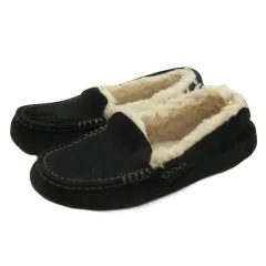 アグ UGG アンスレー モカシン シューズ 24cm ブラック 251208E