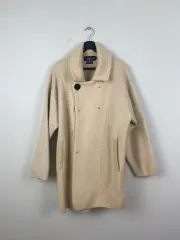 (ボタンなし)POLO RALPH LAUREN ポロラルフローレン ウール ニット ダッフル コート L