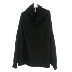 リックオウエンス Rick Owens 24SS SHROUD SWEAT ハイネック 変形スウェット トレーナー 長袖 UNI ブラック 黒 RR01D3214 F 国内正規のサムネイル
