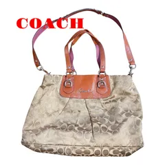 コーチ　ショルダーバッグ　15510 シグネチャー　ベージュ　トートバッグ