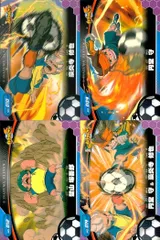 ux331 イナズマイレブン まとめ イナズマイレブン イナイレ TCG 円堂守 豪炎寺修也 初期 カード 4枚セット キラ カード フットボールフロンティア