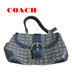 コーチ　ハンドバッグ　6349 ブラック　シグネチャー　ワンショルダー　ショルダーバッグ