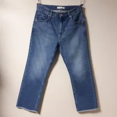 ユニクロ JWA レギュラーフィット ダメージ フリンジ ジーン/30-1002