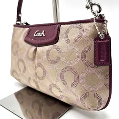 【良品】 COACH コーチ アクセサリーポーチ トートバッグ ワンショルダーバッグ キャンバス ベージュ 肌色 ユニセックス 男女兼用 メンズ レディース