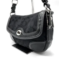 美品✨ COACH Y2K soho signature black canvas leather unisex コーチ ハンドバッグ ショルダーバッグ アクセサリーポーチ