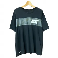ナイキ NIKE カモフラ プリント ロゴ DRY-FIT Tシャツ 半袖 黒 ブラック XXL CD7277-100