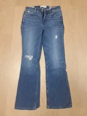 Calvin Klein デニム ブーツカット ジーンズ ダメージジーン