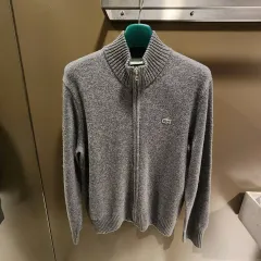 (新品) ラコステ メンズ ベーシック ウール フルジップアップ カーディガン (ニット)