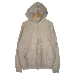 90`s RUSSELL ATHLETIC ラッセルアスレチック USA製 ジップアップ フーディー パーカー グレー Size L