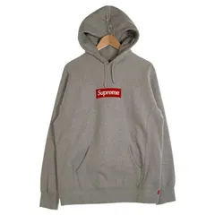 SUPREME シュプリーム 16AW Box Logo Hooded Sweatshirt ボックスロゴ プルオーバースウェットパーカー グレー Size L