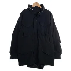 HOUSTON ヒューストン U.S.ARMY M-65 ミリタリージャケット ライナー付 ブラック 50815 Size M-R