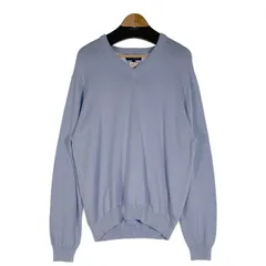 Brooks Brothers ブルックスブラザース PIMA COTTON  Vネック コットンニットセーター ライトブルー Size L