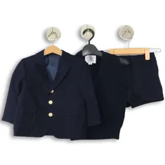 J.PRESS ジェイプレス 秋冬 3ピース★ セットアップ スーツ Sz.ジャケット95 ベスト100 パンツ48~54　キッズ ネイビー