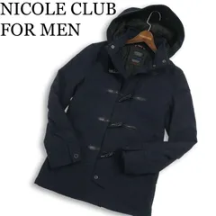 NICOLE CLUB FOR MEN ニコルクラブ フォーメン 秋冬 2way ウール★ 中綿 ダッフル コート Sz.46　メンズ ネイビーのサムネイル