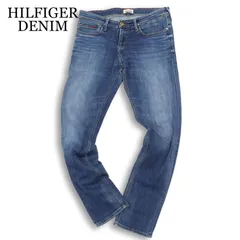 HILFIGER DENIM トミーヒルフィガー USED加工★ ストレッチ スキニー デニム パンツ ジーンズ Sz.L メンズ