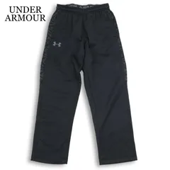 UNDER ARMOUR アンダーアーマー 秋冬 COLDGEAR★ 裏起毛 迷彩 カモフラ切替 ストレッチ パンツ Sz.M メンズ 黒 ゴルフ