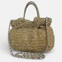 美品 ANTEPRIMA 2way ハンドバッグ ショルダーバッグ ゴールド