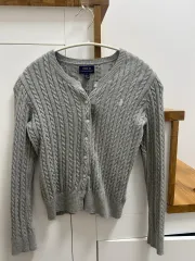 ポロラルフローレン グレー ケーブル カーディガン
