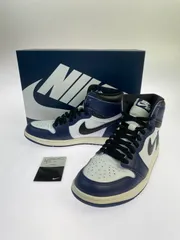 【中古品】NIKE ナイキ AIR JORDAN 1 RETRO HIGH OG DZ5485-401 MIDNIGHT NAVY エア ジョーダン 1 レトロ ハイ オリジナル ミッドナイトネイビー スニーカー 靴【160-250919-kk-06-min】